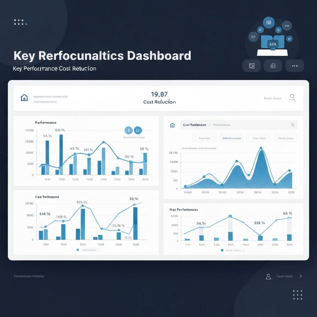 ホテルAI導入によるコスト削減効果のダッシュボード